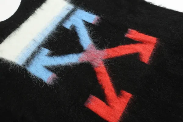 Off-White Sweater Mohair Diag Arrows - Image 4