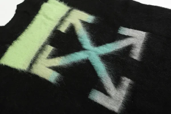 Off-White Sweater Brushed Arrows Mohair - Image 3