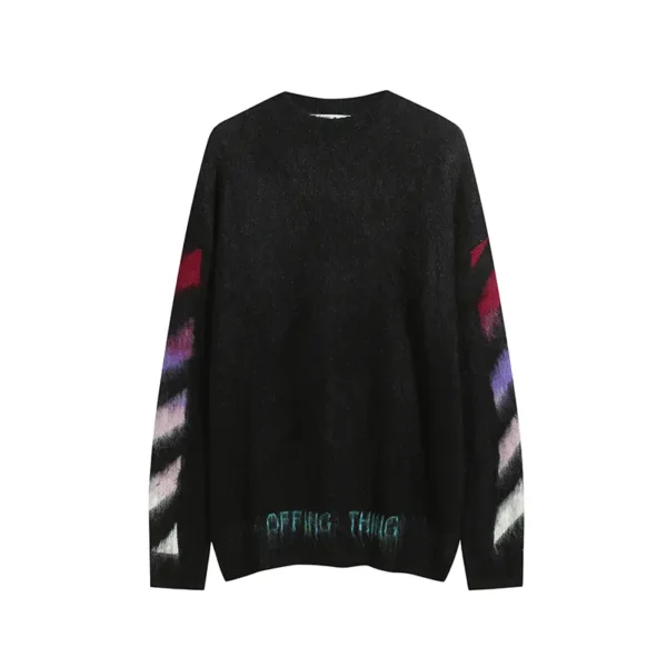 Off-White Sweater Mohair Gradient - Image 2