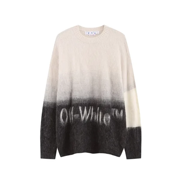 Off-White Sweater Mohair Heveltica B/W