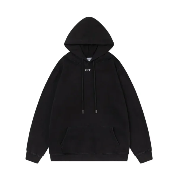 Off-White Hoodie Black Caravaggio Mery - Image 2