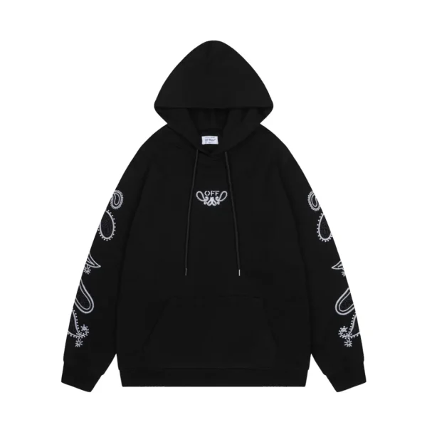 Off-White Hoodie Black - Image 2