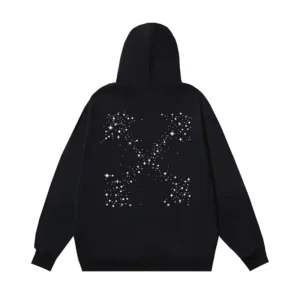 Off-White Hoodie Bling Stars