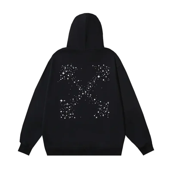 Off-White Hoodie Bling Stars