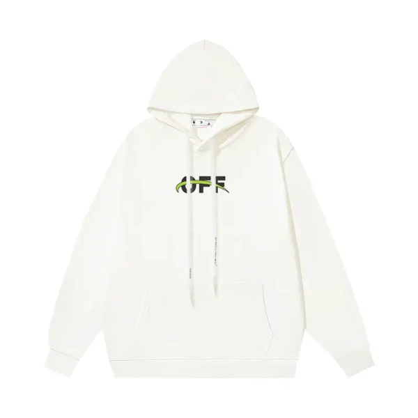 Off-White Hoodie Irregular Arrow White - Image 2