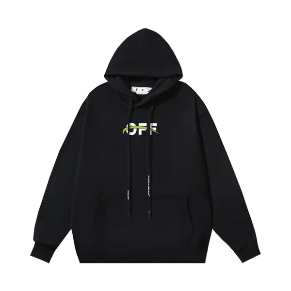 Off-White Hoodie Irregular Arrow Black - Image 2