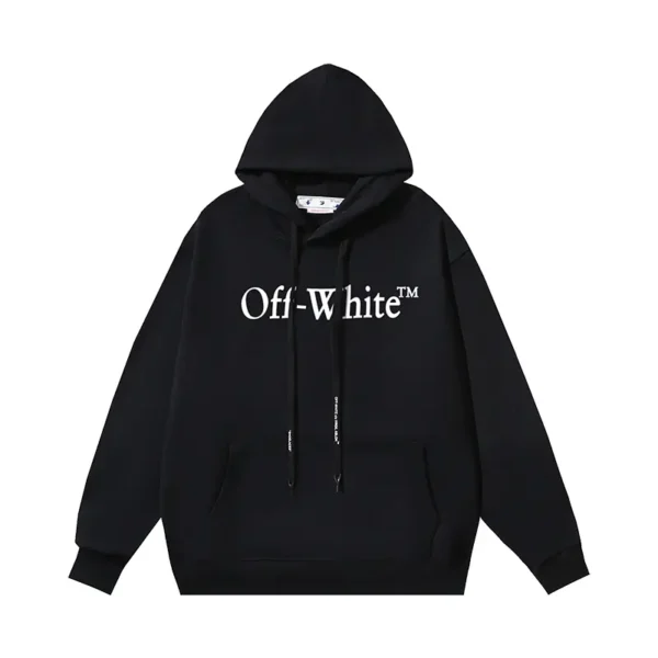 Off-White Hoodie Black Logo