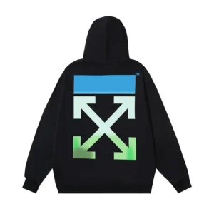 Off-White Hoodie Logo Degraded Black