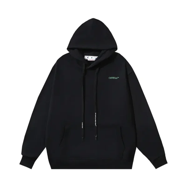 Off-White Hoodie Logo Degraded Black - Image 2