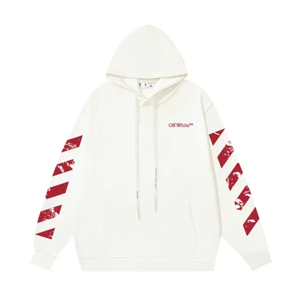 Off-White Hoodie Wild Red Arrow White - Image 2