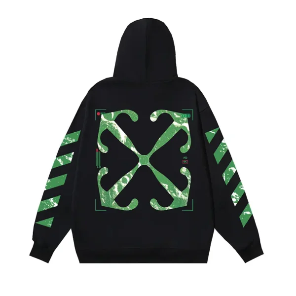 Off-White Hoodie Moon Cam Arrow Black