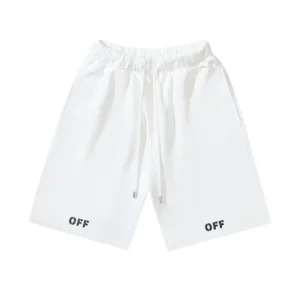 Off-White Shorts OFF Logo White