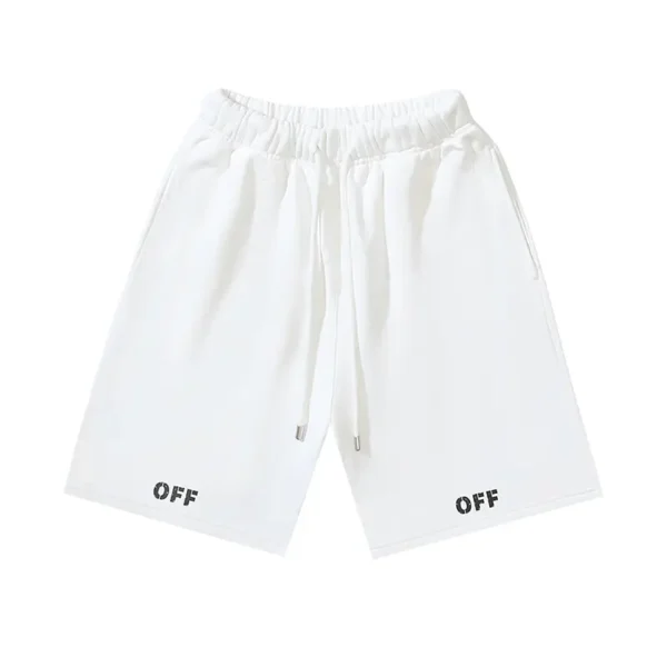 Off-White Shorts OFF Logo White