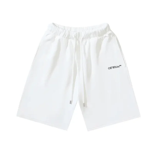 Off-White Shorts Logo White - Image 2