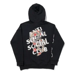 Anti Social Social Club Hoodie x Ed Hardy Black