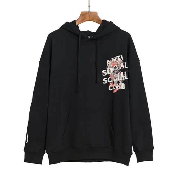 Anti Social Social Club Hoodie x Ed Hardy Black - Image 4