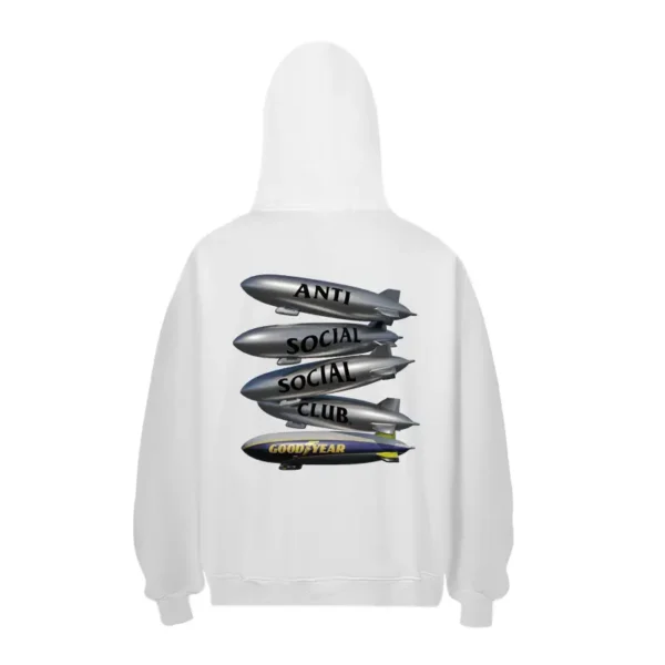 Anti Social Social Club Hoodie x Goodyear white