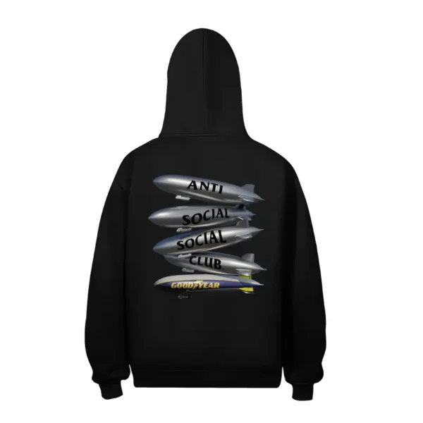 Anti Social Social Club Hoodie x Goodyear Black