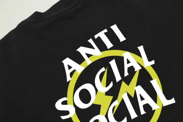 Anti Social Social Club T-Shirt Fragment Black - Image 3