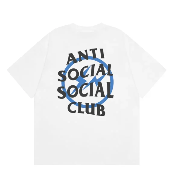 Anti Social Social Club T-Shirt Fragment white Blue