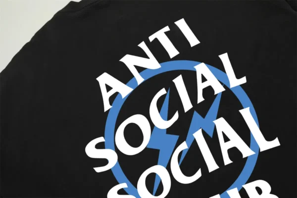 Anti Social Social Club T-Shirt Fragment Blue - Image 3