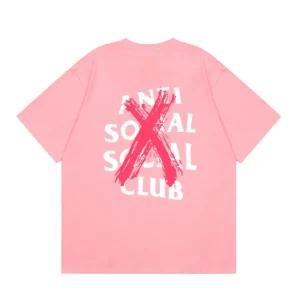 Anti Social Social Club T-Shirt Cancelled Pink