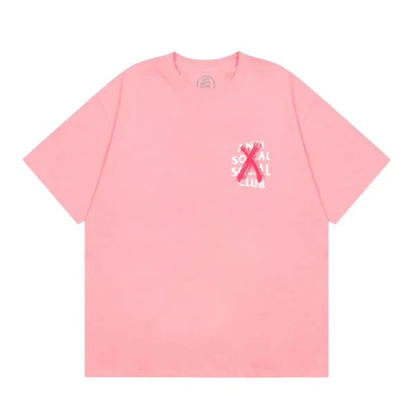 Anti Social Social Club T-Shirt Cancelled Pink - Image 2