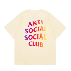 Anti Social Social Club T-Shirt More Hate More Love Beige