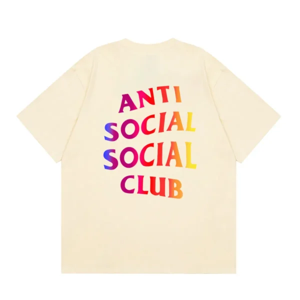 Anti Social Social Club T-Shirt More Hate More Love Beige
