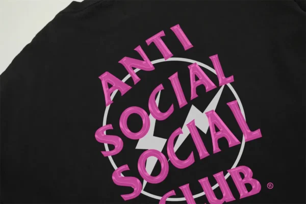 Anti Social Social Club T-Shirt Fragment Pink - Image 3