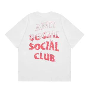Anti Social Social Club T-Shirt  Flame White