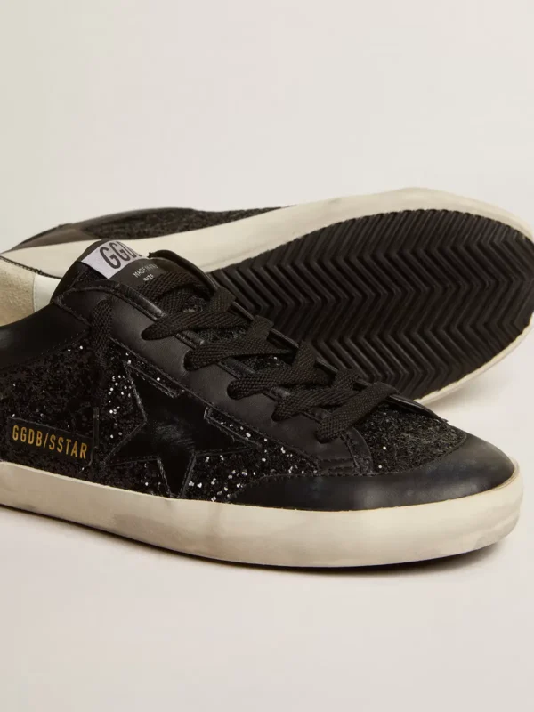 Golden Goose Super Star Black Glitter - Image 3