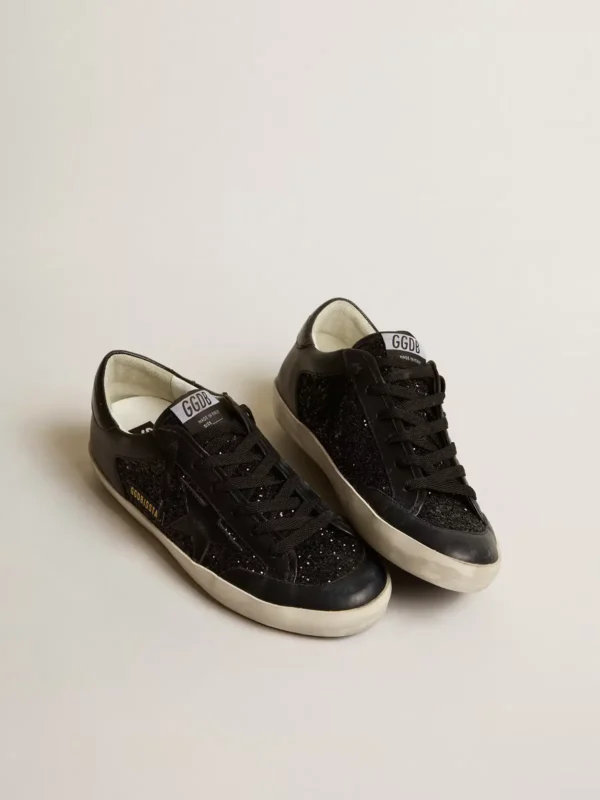 Golden Goose Super Star Black Glitter - Image 2