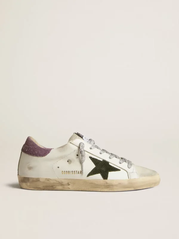 Golden Goose Super Star With Green Snake-print