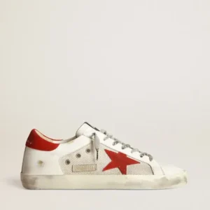 Golden Goose Super Star  White Red