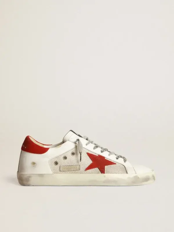 Golden Goose Super Star  White Red