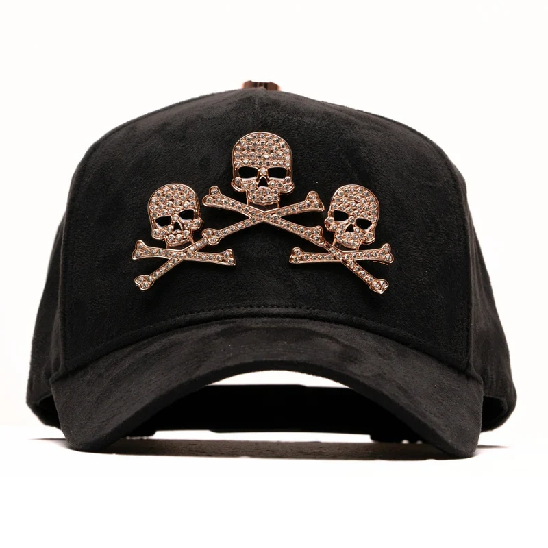Barbas Hats "Skull Rose Gold"